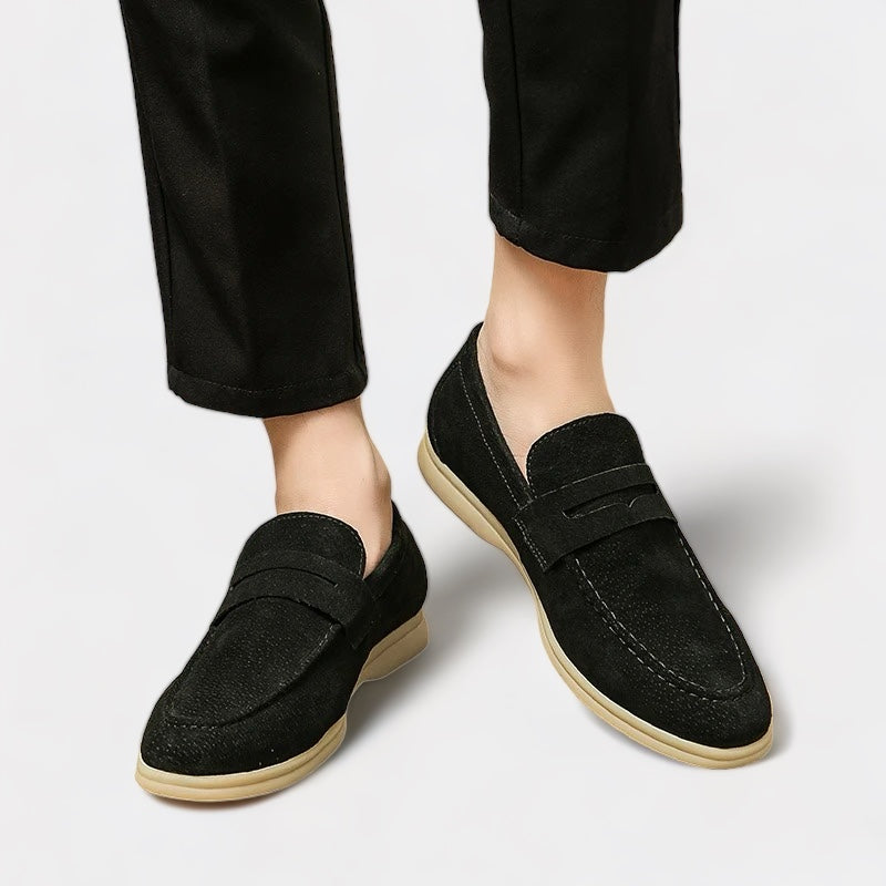 Herren-Loafer aus echtem Wildleder