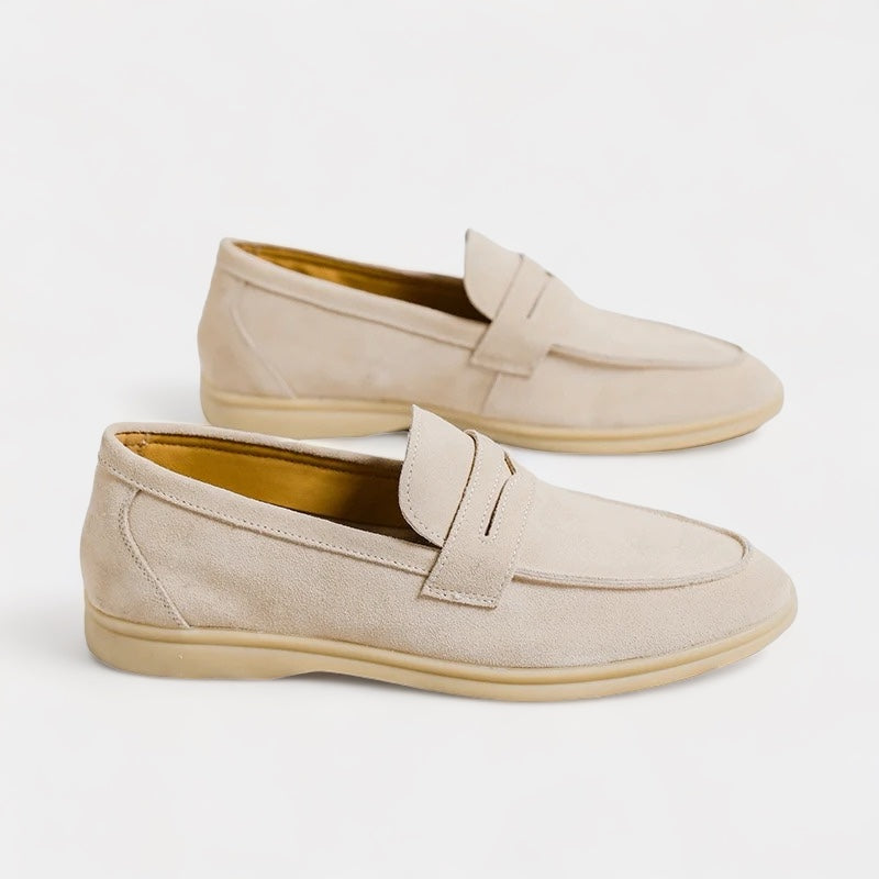 Herren-Loafer aus echtem Wildleder