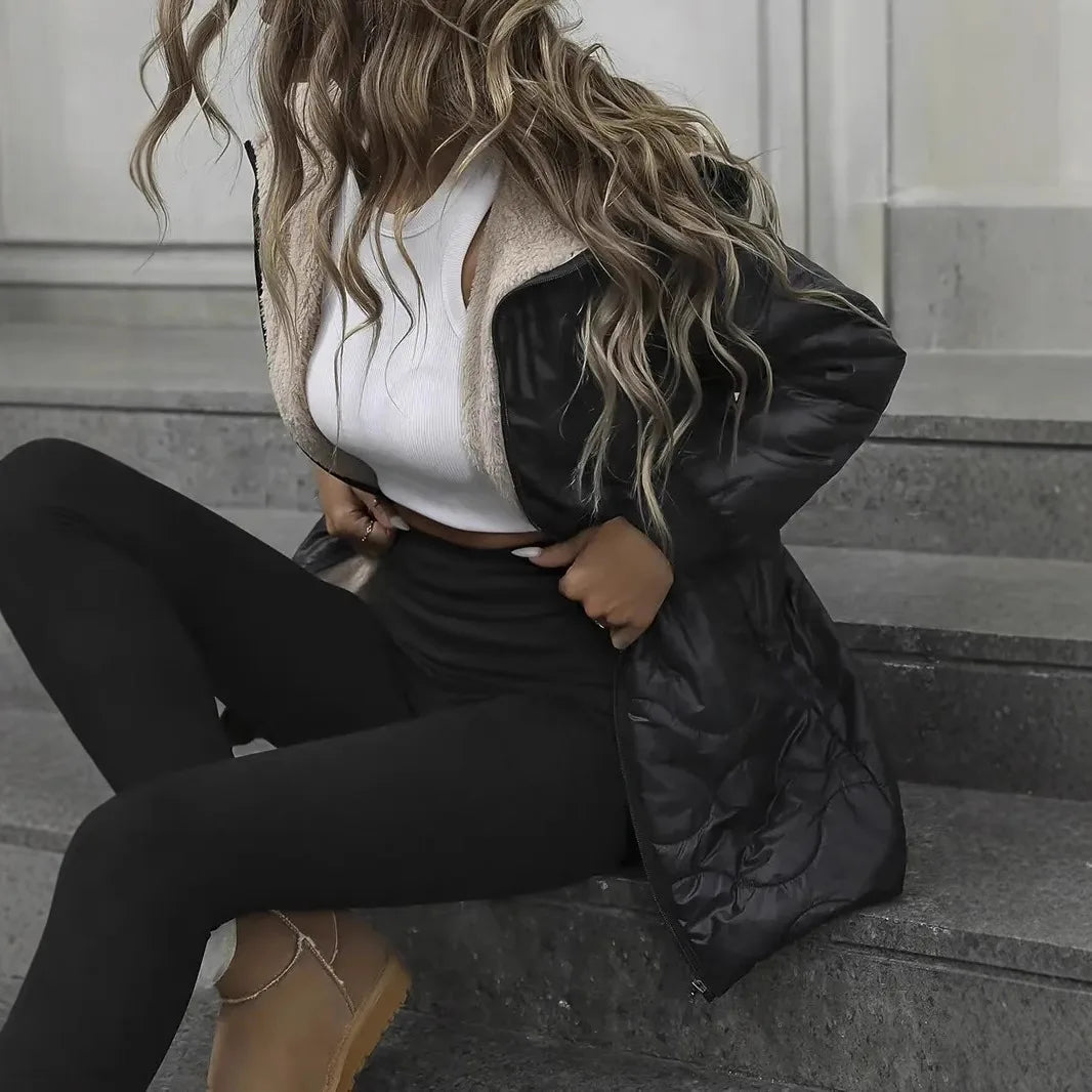 Gefütterter Wintermantel für Damen