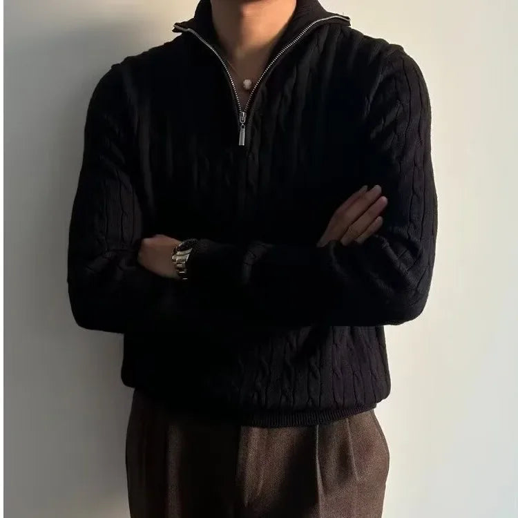 Langärmliger Strickpullover