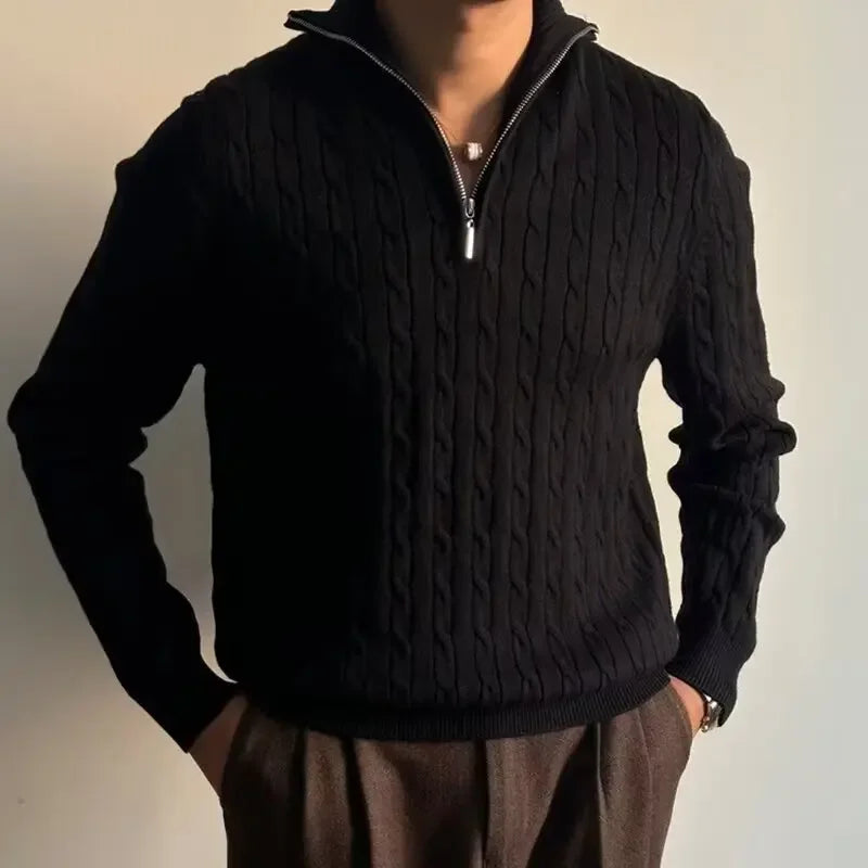 Langärmliger Strickpullover