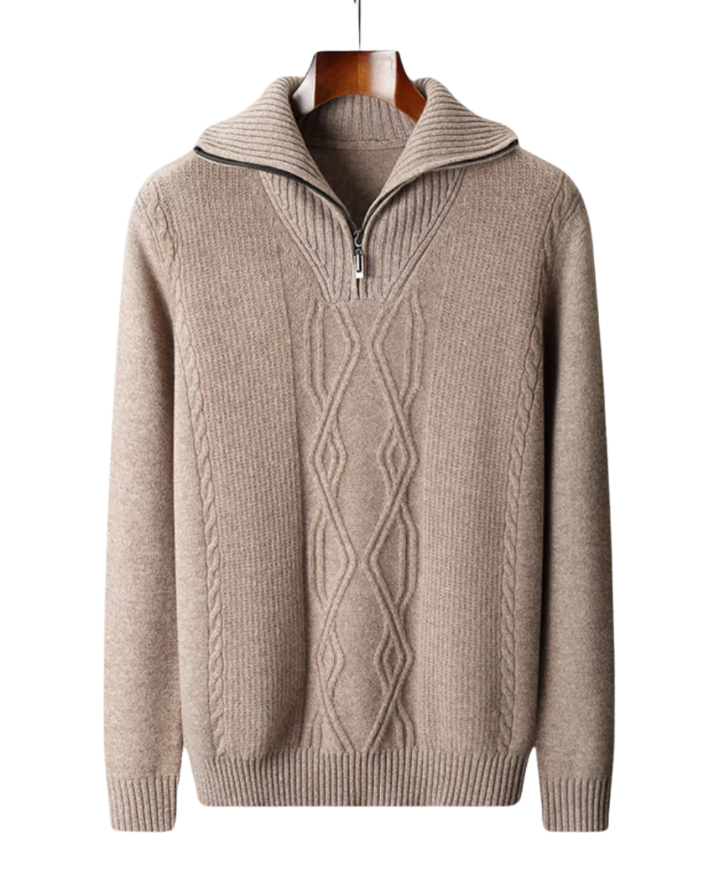 Taranto Merinowolle Zip-Pullover