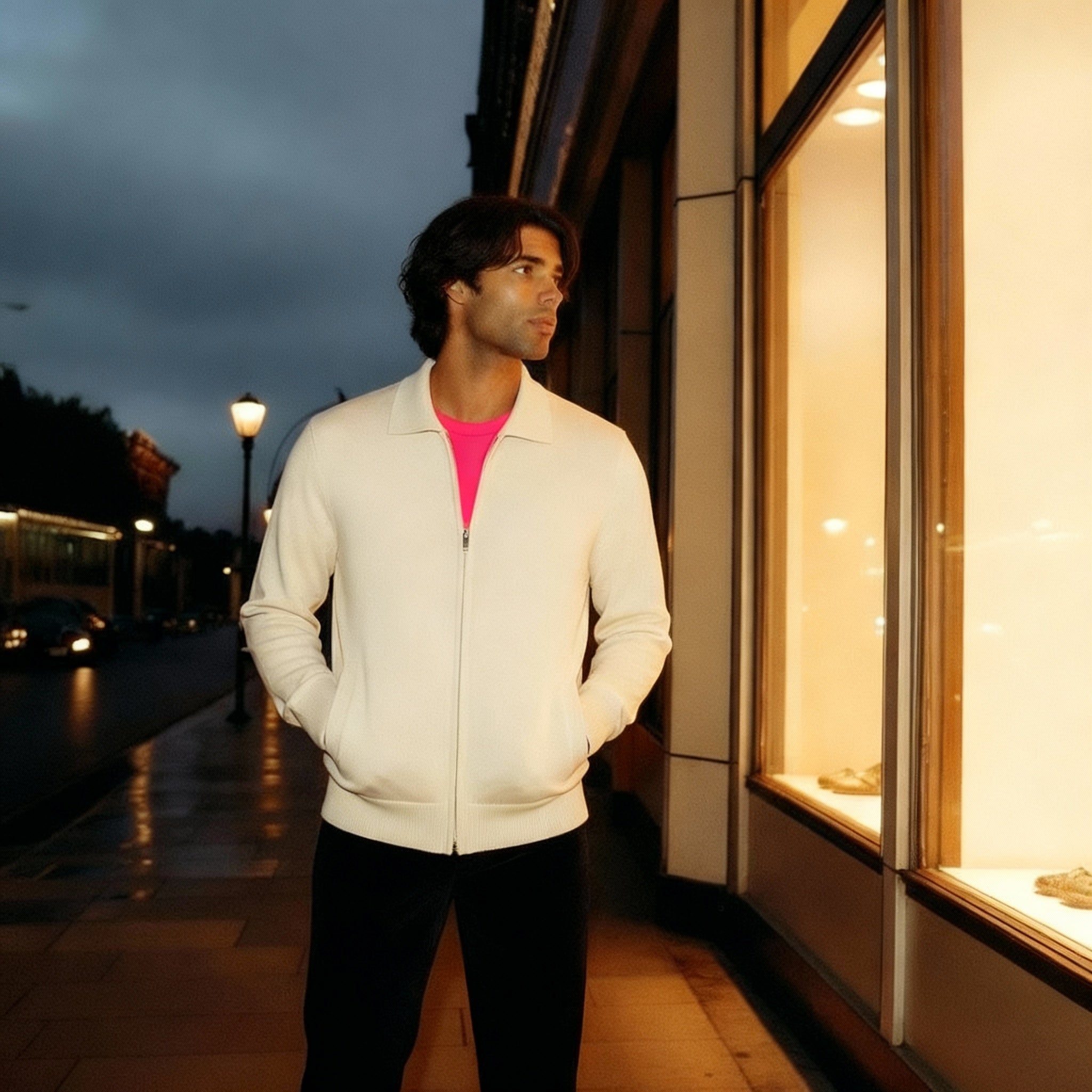 Kaschmir-Strickjacke