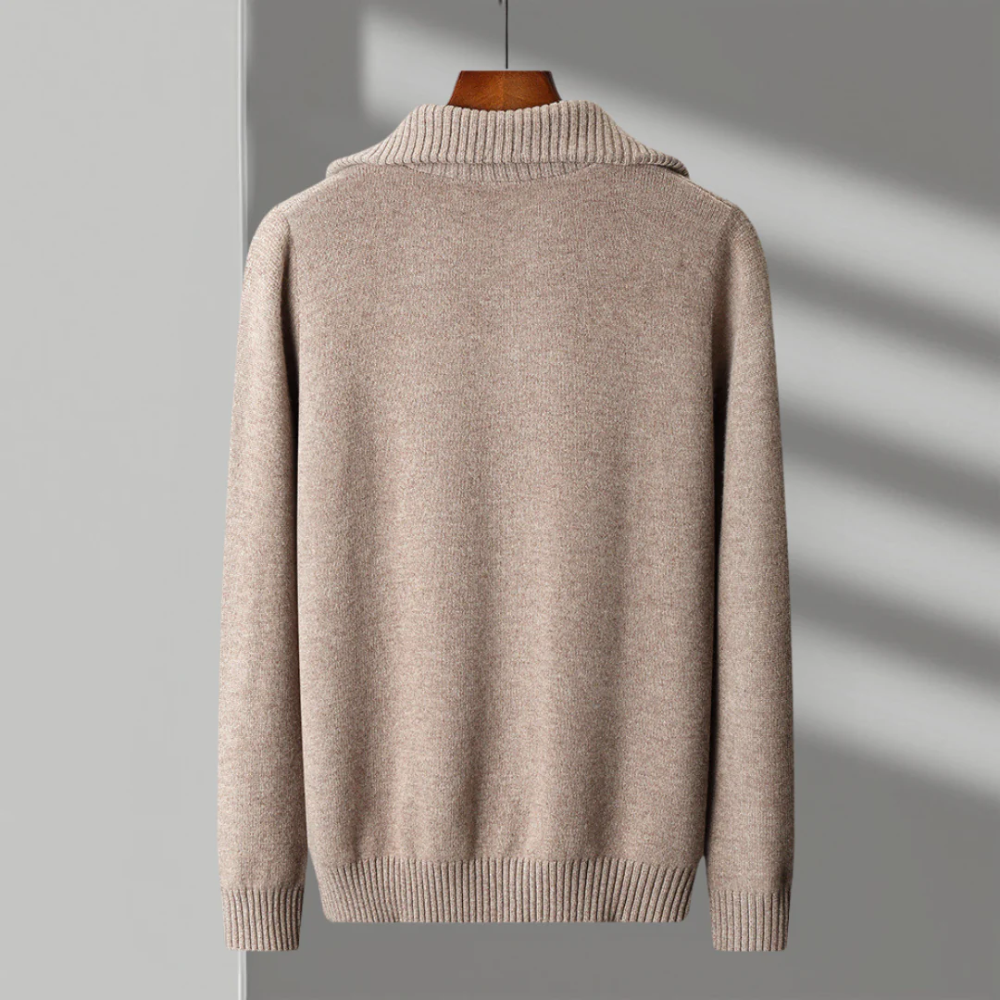 Taranto Merinowolle Zip-Pullover