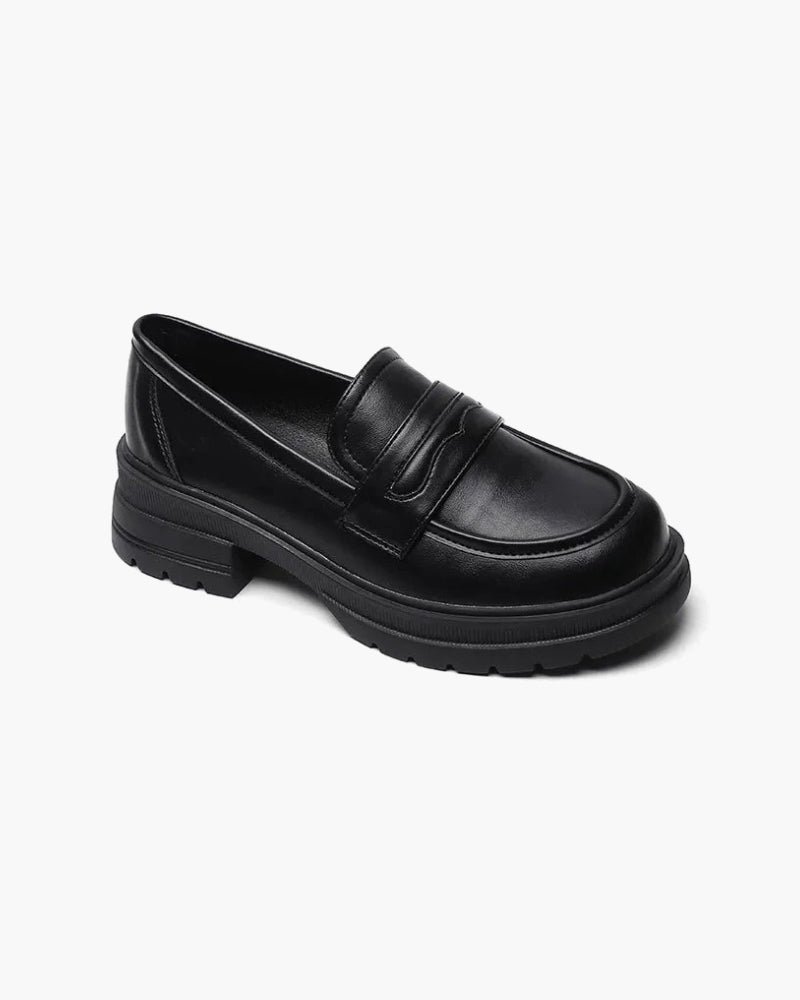 Lederschuhe im Loafer-Stil