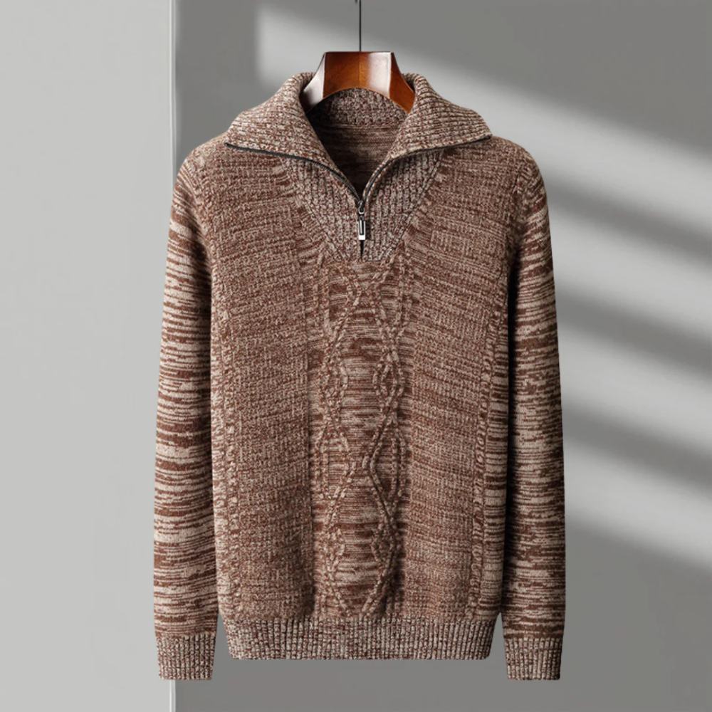 Taranto Merinowolle Zip-Pullover