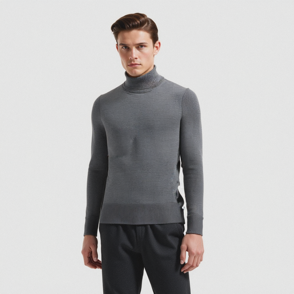 Gestrickter Rollkragenpullover aus Kaschmir