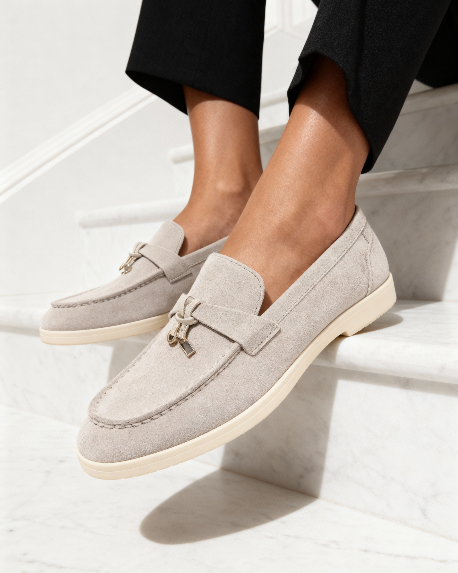 Damen-Loafer aus Wildleder