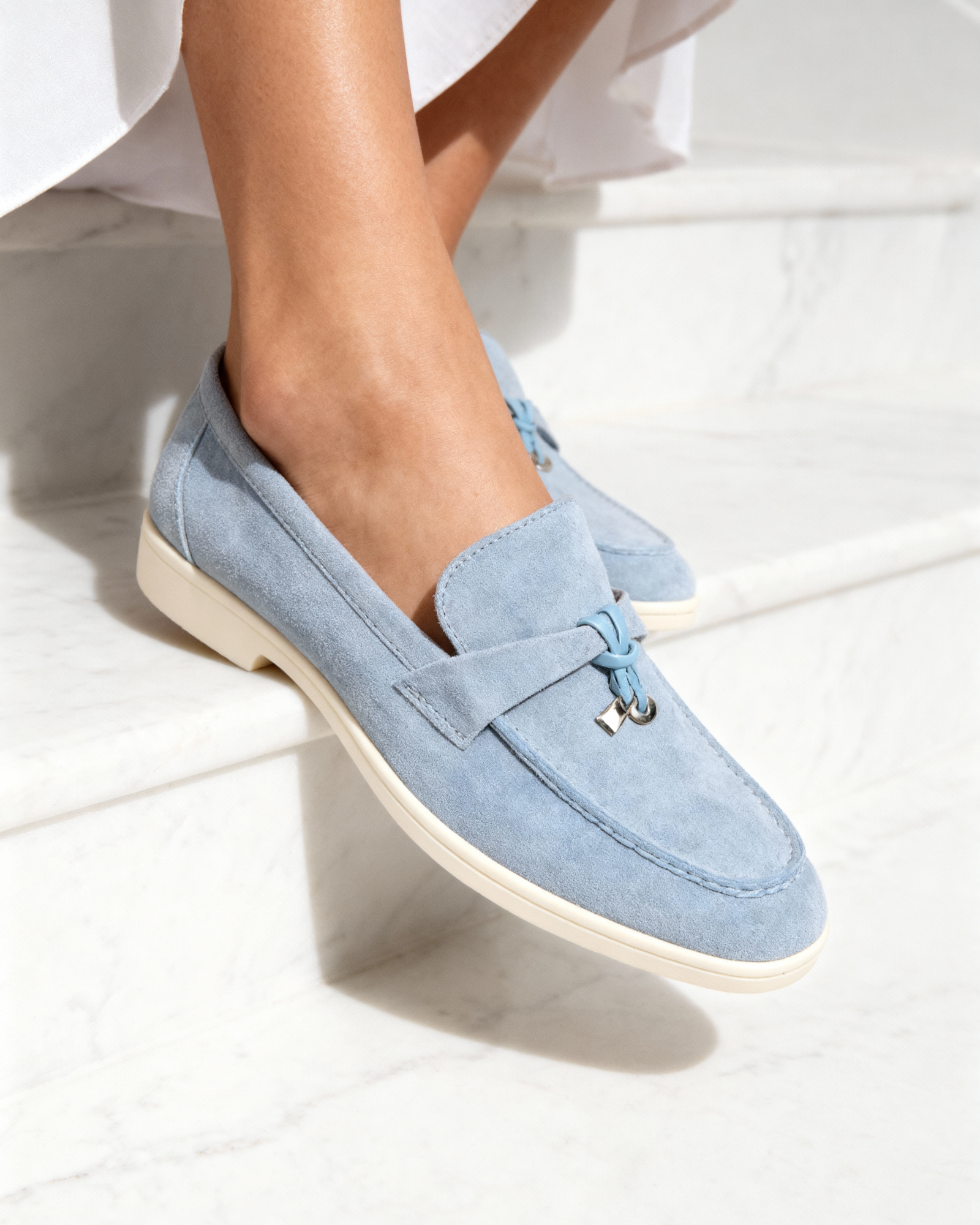 Damen-Loafer aus Wildleder