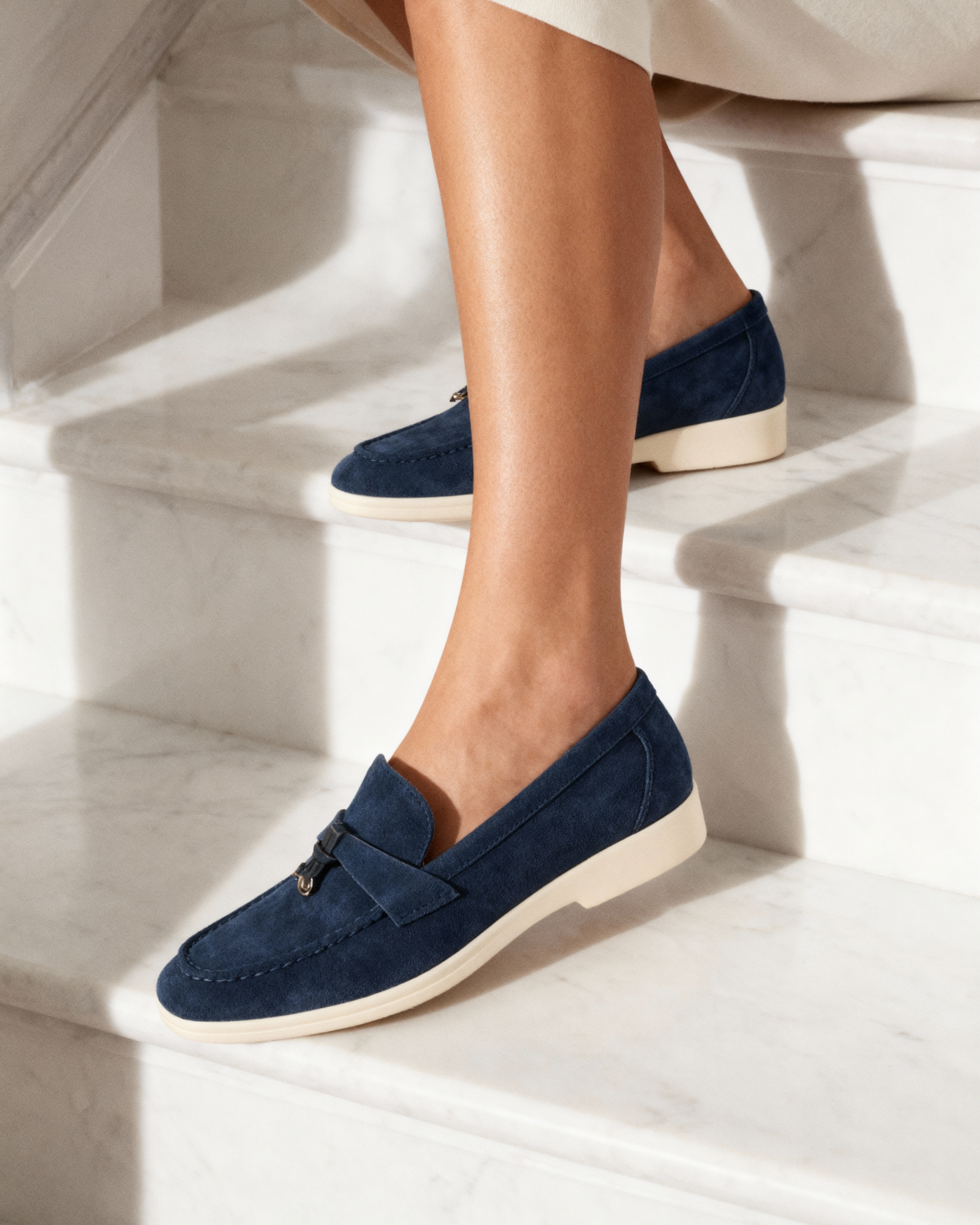 Damen-Loafer aus Wildleder